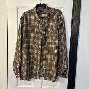 Orivs Men’s Long Sleeve Linen casual shirt XL